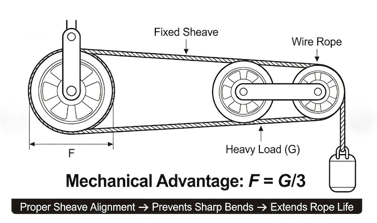 crane pulley system mechanical advantage diagram crane pulley system mechanical advantage diagram