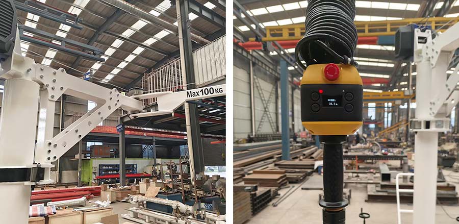 wall mounted articulating jib crane detail wall mounted articulating jib crane detail