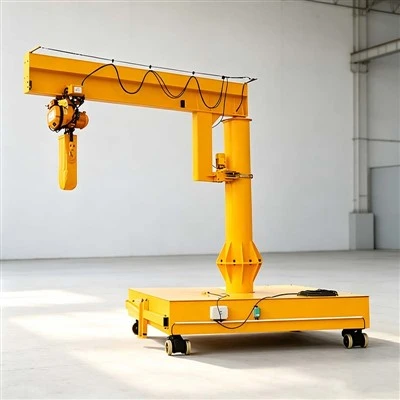 Portable Jib Crane On Wheels